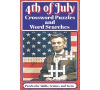 Fourth of July Crossword Puzzle and Word Search Book: 4th of July Puzzle Book | Crossword & Word Search Combo for Summer Fun and Brain Exercise