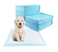 Fousenuk 100 Unidades Empapadores Perros 60X60cm, Almohadillas Perro para Puppy Pads en Casa, WC Perros Alfombrillas Higiénica Desechables para Mascotas, Superficie de Secado Rápido, Transpirables