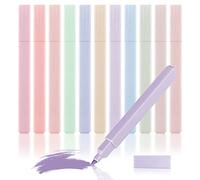 Fousenuk 12 piezas Subrayadores, Marcadores Fluorescentes 12 Colores Resaltadores para Colorear, Subrayar, Rotuladores Pastel para Escuelas, Oficinas, Estudiantes, Artículos Escolares