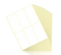 Fousenuk 210 piezas Etiquetas Adhesivas, Pegatinas Blancas Adhesivas 100 x 50 mm para Botella, Carpeta de Archivo y Caja de Tarros, Etiquetas Adhesivas Blancas para Escuela, Oficina, Cocina