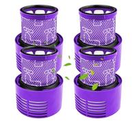 Fousenuk 4 Piezas Filtro Compatible con Dyson V10, Repuestos Aspiradora Origin, Cyclone, Animal, Absolute, Total Clean Pieza de Repuesto, Filtros Lavables de Reemplazo Compatible y Reutilizable