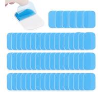 Fousenuk 60 Piezas EMS Electroestimulador Muscular Gel Parches, Gluteos, Abdominales EMS Estimulación, Gel Conductor Parches, Electroestimulador Almohadillas de Gel Abs Repuesto EMS Accesorios