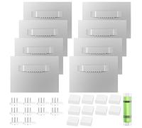 Fousenuk 8 Piezas Colgar Cuadros Sin Agujeros, Ganchos Autoadhesivos para Cuadros y Espejos, Colgador de Cuadros Adhesivo, Soporte de Pared para Acrílico Espejo, Fijación para Imágenes, Hasta 2.5 Kg