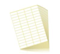 Fousenuk 840 piezas Etiquetas Adhesivas, Pegatinas Blancas Adhesivas 38 x 13 mm para Botella, Carpeta de Archivo y Caja de Tarros, Etiquetas Adhesivas Blancas para Escuela, Oficina, Cocina