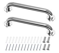 Fousenuk Agarraderas Baño para Mayores, 2 Piezas 30cm Agarrador Ducha Personas Acero Inoxidable, Asidero Ducha, Asa Seguridad, Barras Minusvalido, Agarradero para Niños, Discapacitado, el Embarazo