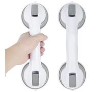 Fousenuk Agarraderas Baño para Mayores, 2 Piezas Asidero Ducha, Asa Ventosa Seguridad Antideslizante, Apoyabrazos del Cuarto para Personas Niños y Ancianos, Minusválidos para Bañeras, Ducha, Inodoro
