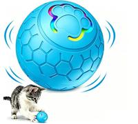 FOUTP Palla Interattiva per Gatti 360° Rotazione Automatica Giocattolo Elettrico per Gatti con Luci Palla Gatto con 2 Modalità Di Gioco Ideale per Esercizio Felini E Cani (Azul)