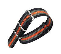 FOUUA Correas de reloj de nylon Banda Estilo de la OTAN Elección de color, largo y ancho 16mm 18mm 20mm 22mm 24mm Correas balísticas de repuesto para hombres Mujeres