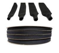 FOVAOK 1 ~ 50 m trenzado manga de cable PET aislamiento térmico retráctil ignífugo alambre retráctil envoltura envoltura funda protección organizador de cable (ID 16 MM_1 METRO)