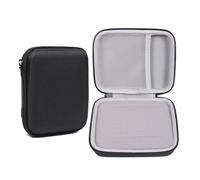 FOVAOK 1 caja de almacenamiento de púas de guitarra EVA, caja de púas de guitarra eléctrica, bolsa de almacenamiento portátil multifuncional, Black, Talla única