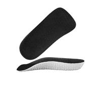 FOVAOK 1 par de plantillas transpirables invisibles, soporte de arco, medias plantillas duraderas y cómodas de usar (negro-S)