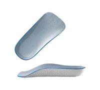 FOVAOK 1 par de plantillas transpirables invisibles, soporte de arco, medias plantillas duraderas y cómodas de usar (gris-S)