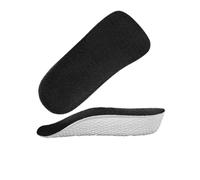 FOVAOK 1 par de plantillas transpirables invisibles, soporte de arco, medias plantillas duraderas y cómodas de usar (negro-M)