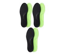 FOVAOK 2/10 plantillas ortopédicas unisex de espuma viscoelástica suave, transpirables, desodorizantes, accesorios para zapatos deportivos antisudor (negro (6 unidades), 35-36)