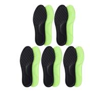 FOVAOK 2/10 plantillas ortopédicas unisex de espuma viscoelástica suave, transpirables, desodorizantes, accesorios para zapatos deportivos antisudor (negro (10 unidades), 45-46)