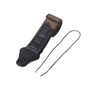 FOVAOK 2 correas de púa de guitarra gruesa con correa de guitarra folclórica, correa de poliuretano para guitarra eléctrica y bajo, color marrón