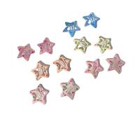 FOVAOK 3/10/12 pinzas para el pelo con estrellas coloridas Y2K para mujer, horquillas laterales de estrella para el pelo, accesorios para el cabello para niños (gris claro)