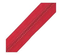 FOVAOK 3 cremalleras de bobina de resina de 15 a 47 pulgadas para costura a medida, manualidades, cremalleras de nailon a granel, 24 colores para abrigos de ropa, bricolaje (color rojo brillante, 100