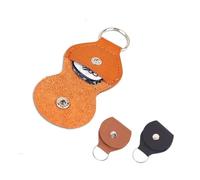 FOVAOK 5 fundas de piel para púas de guitarra eléctrica, color negro y marrón, accesorios para piezas de guitarra (negro)