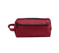 FOVAOK Bolsa de almacenamiento para bolígrafos, estuche de 2 capas de gran capacidad, suministros de estudio para cosméticos, cajas de papelería simples para estudiantes, Rojo B, Talla única