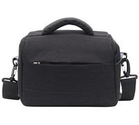 FOVAOK Bolsa impermeable para cámara réflex digital, mochila multifuncional para cámara de vídeo al aire libre, funda de fotos para lentes DSLR, Negro, Talla única