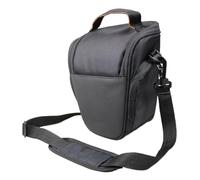 FOVAOK Bolsa para cámara réflex digital, bolsa de hombro para equipo fotográfico, impermeable, a prueba de golpes, bolsa individual para cámara réflex digital, Black, Talla única
