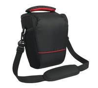 FOVAOK Bolsa suave impermeable para cámara réflex digital, de nailon, para cámara réflex digital, bandolera, Black, Talla única