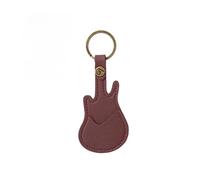 FOVAOK Bolsas de almacenamiento de piel sintética para púas de guitarra, organizador portátil, multifuncional, llavero para accesorios de guitarra, 1 unidad (marrón oscuro)