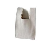 FOVAOK Bolso de mano de punto para mujer, mini nudo para mujer, casual, a rayas, a cuadros, bolsa de compras reutilizable para estudiantes, bolsa de compras, White, Talla única