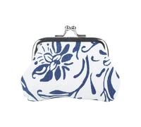 FOVAOK Bolso de mano vintage con diseño de flores para mujer y niña, monedero pequeño, White, 1 pieza
