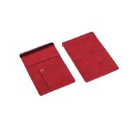 FOVAOK Cartera de piel sintética para hombre, para pasaporte, tarjetas, accesorios de viaje masculinos, cartera para pasaporte y tarjetas de visita, Red, Talla única