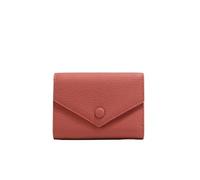 FOVAOK Cartera de piel sintética, pequeña para mujer, tarjetero de lujo, multiusos, con cremallera, monedero corto, Red, Talla única