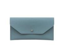 FOVAOK Carteras largas de cuero para mujer, bolso de mano multifuncional para mujer, monedero de vacaciones para mujer, Blue, 1 unidad