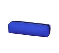 FOVAOK Estuche de lápices de color sólido, bolsas simples para estudiantes, artículos de papelería, suministros escolares, bolsa grande con cremallera para cosméticos, azul oscuro, Talla única
