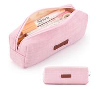 FOVAOK Estuche para lápices para niñas y niños, caja lavable Kawaii, multicolor, opcional, bonita bolsa para bolígrafos, papelería de vuelta a la escuela, Pink, Talla única