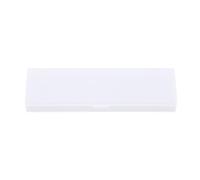 FOVAOK Estuches para lápices escuela oficina simple mate caja de plástico transparente mate rosa verde blanco bolígrafos almacenamiento artículos pa, S blanco, talla única, S Blanco, Jeden rozmiar