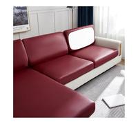FOVAOK Funda de cojín elástica de piel sintética impermeable para sofá, funda de asiento de sofá, funda de respaldo, protector de sofá fácil de limpiar para mascotas y niños (color 11, tamaño ampliado
