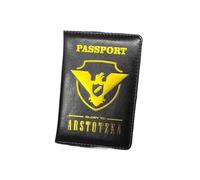 FOVAOK Funda de piel sintética para pasaporte Glory to Arstotzka, Black, Talla única