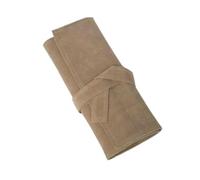 FOVAOK Funda de poliuretano para tijeras de peluquería profesional, soporte para tijeras de corte de pelo, tijeras de peluquería, beige, 1 pieza