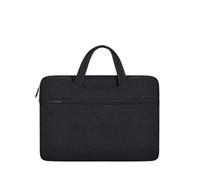 FOVAOK Funda de transporte para laptop de 13 a 14.2 pulgadas, correa de hombro duradera, tela repelente al agua, negocios, casual, escuela (negro)