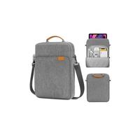 FOVAOK Funda de transporte para laptop de 9 a 13 pulgadas, correa de hombro duradera repelente al agua, negocios, casual, escuela (gris claro, 13 pulgadas)
