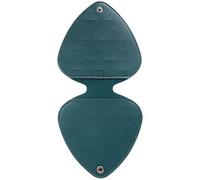 FOVAOK Funda duradera de piel sintética para púas de guitarra, de alta capacidad, a prueba de polvo, impermeable, organizador de púas de guitarra, Estilo-2, Talla única