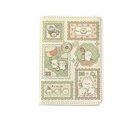 FOVAOK Funda para pasaporte de piel sintética multifunción, diseño de conejo de dibujos animados, multicolor, ligera, bolsa de documentos de viaje, unisex, b, Talla única