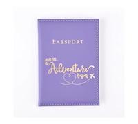 FOVAOK Funda para pasaporte para hombre y mujer, funda de cuero para pasaporte de viaje, cartera para pasaporte, monedero, tarjetero, para niña, multicolor, Talla única