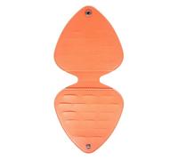 FOVAOK Funda para púas de guitarra eléctrica acústica, incluye bolsa de almacenamiento de piel para púas de guitarra, Orange, Talla única