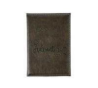 FOVAOK Fundas de pasaporte de poliuretano que cambian de color, con letras impresas, clip para billete de avión para hombres y mujeres, accesorios de viaje, verde oliva, Talla única