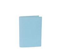 FOVAOK Juego de etiquetas de equipaje de cuero Saffiano con nombre personalizado para pasaporte, funda de pasaporte, etiqueta de maleta, Brown, Talla única