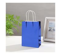 FOVAOK Life-Laser - Bolsas de regalo brillantes para fiestas de cumpleaños, regalos de embalaje, juguetes dulces, papel reutilizable, 10 unidades, 24 piezas (azul, 10 unidades_15 x 8 x 21 cm)