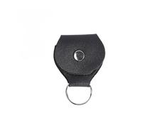 FOVAOK Llavero para púas de guitarra, bolsa de almacenamiento de púas, bolsa de almacenamiento Kawaii para guitarra eléctrica, bajo, ukelele organizador (1 bolsa, negro)