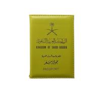 FOVAOK Paspoort - Funda protectora para pasaporte, Amarillo, Talla única